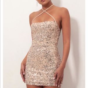 Adorable Sequence mini dress from Lucy in the sky!